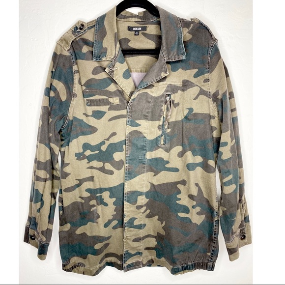 JACKSON Camo Camouflage Military Cotton Jacket M - Picture 2 of 8